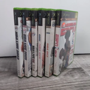 Lot—6 Vintage 00's XBOX NBA Video Games - Picture 1 of 7