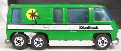 Hot Wheels 1976 Green GMC Motor Home Palm Beach Black Wheels HK, Near Mint - Image 1 of 4