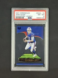 Chronicles Josh Allen 2021 #Mag-19 magnitude acetato transparente #/49 púrpura PSA 8 - Imagen 1 de 2