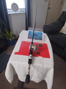 baitcasting Fishing Rod Zebco 33 6'6" MH 10-20lb And Reel Pfluger - Picture 1 of 15