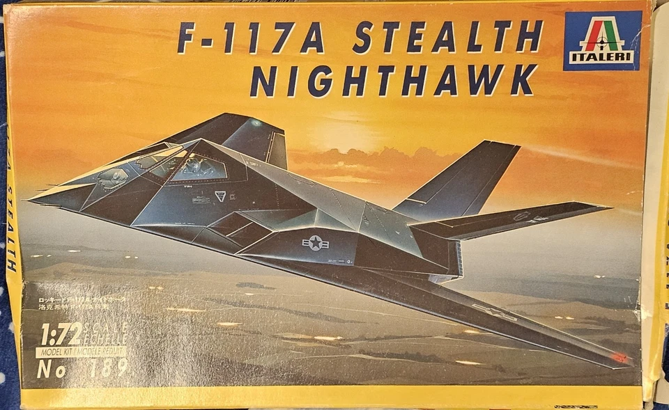 F-117A Stealth Nighthawk Italeri  1/72 USA Guerra Golfo Afghanistan - Immagine 1 di 1