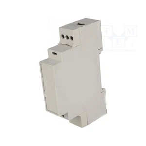 Custodia case 1 modulo guida DIN plastica PPO dimensioni 90 x 17,5 x 53mm grigio - Foto 1 di 3