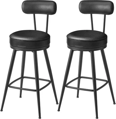 VASAGLE EKHO Kollektion - 360° drehbarer Barhocker, 2er Set, Hocker LBCDE089B01 - Bild 1 von 4