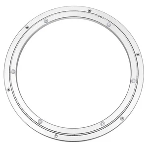 Aluminum Lazy Susan Metal Rotating Turntable 20Inch Mute for Dining-Table Silver - Picture 1 of 7