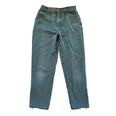VTG! Bill Blass Easy Fit Jeans Olive Green High Rise Mom Jeans Cotton 6P 29" - Image 1 of 4