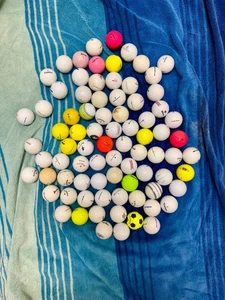 80 used/ refurbished golf balls. Including Titleist, Bridgestone, Taylor made  - Picture 1 of 1