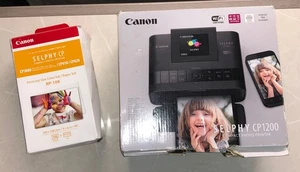 Canon SELPHY CP1200 Farbe Fotodrucker - 0599C002+Color Ink / Paper Set RP-108 - Afbeelding 1 van 7