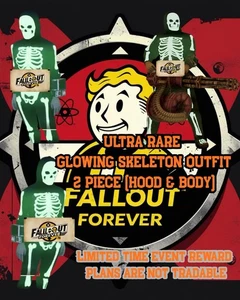 Fallout 76 {PC} Glowing Skeleton Outift—ULTRA RARE - Picture 1 of 1