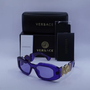 VERSACE VE4425U 54191A Occhiali da sole viola trasparenti/viola 54-18-145 nuovi originali... - Foto 1 di 7