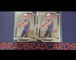 NFL Football New England Patriots 24 Panini Prizm Joe Milton III 2 RC Lot MINT - Picture 1 of 1