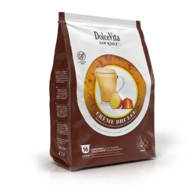 96 capsule CREME BRULEE compatibili con NESCAFE' DOLCE GUSTO Dolce Vita Brulè