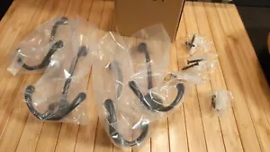 4 CONFEZIONI Cappotto Nero Industriale, Ganci da Parete per Borsa 5" - Foto 1 di 2