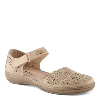 SPRING STEP SABRIYE BEIGE LEATHER MARY JANE Closed toe FLAT US 8 EU 38 - Image 1 of 4
