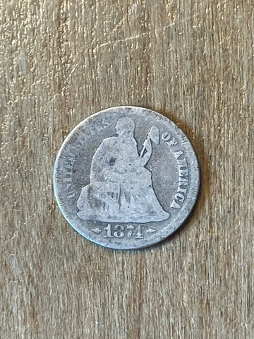 1874(Arr) Seated Liberty Dime G Cover