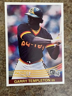 1984 Donruss #185 Garry Templeton - San Diego Padres - Image 1 of 2
