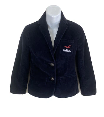 Women’s XS Hollister Black Corduroy Fashion Blazer Jacket - Image 1 of 4