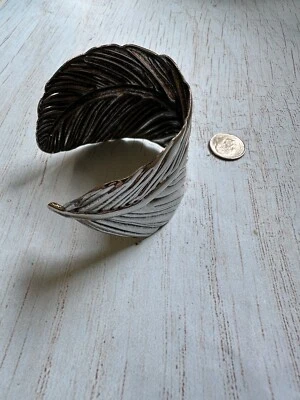 Silver Feather Cuff Bracelet  - Image 1 of 4