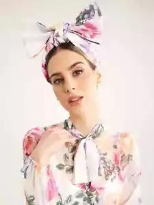 Ford Millinery pink pastel white tone bow Head Band/head Piece BNWT RRP $249 - Picture 1 of 4