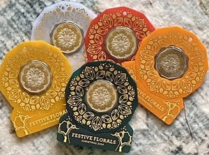 2024 Australia Christmas Festive Florals 50c Uncirculated Coin- Set of 5 - Picture 1 of 12