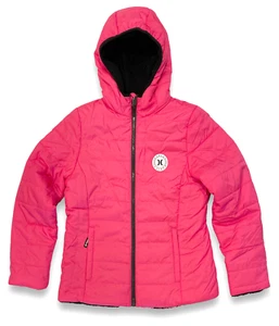 Hurley Full Zip Hooded Jacket - NWT Girls XL (18-20) Dark Hyper Pink #44791-CL - Picture 1 of 1