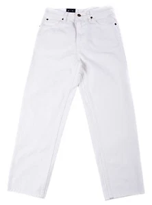 Boys Eagle blue jeans Classic/Straight Leg Whites jeans 100% Cotton Solid 8-18 - Picture 1 of 2