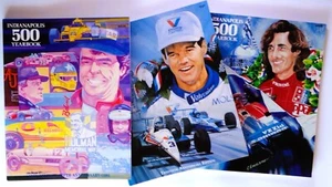 Indianapolis 500 Yearbook Lot Al Unser Arie Luijendijk Rick Mears Hungness 1990s - Picture 1 of 24
