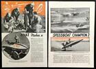 "What Makes a Speedboat Champion" 1939 pictorial C Class Hydroplane Racing