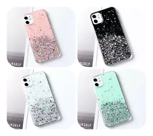 For iPhone 16 15 Pro Max 14 Plus 13 12 11 7/8 SE XR X Phone Glitter Case Cover - Picture 1 of 23