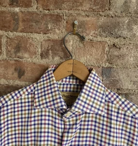 Paul Stuart Mens Shirt, Size Small 100% Cotton Pique, Italy - Picture 1 of 7