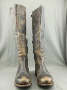 Bed Stu Women's Manchester Knee High Boots Black Lux Leather Size 7 In Box - Picture 1 of 24
