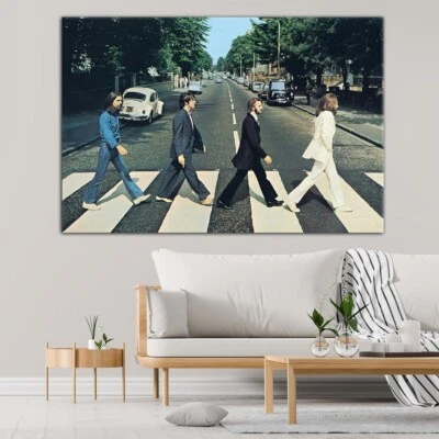 The Beatles Abbey Road Canvas Wall Famous Print Wall Art Canvas,Printed Smooth - Image 1 of 4