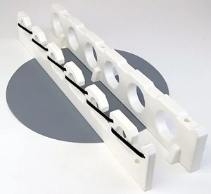 6 Fishing Rod Holder Vertical Console Boat Wall Rack Bungee - Picture 1 of 6
