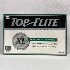 Spalding Top Flite XL Titanium Distance Regular Trajectory 15 Golf Balls NEW! - Picture 1 of 4