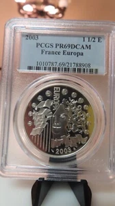 France 2003 Europa 1 & 1/2 Euros Silver - NGC PF69 - Europa - Picture 1 of 6