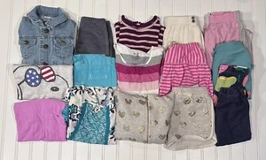 Girls Clothing Lot Size 3T (16 Pieces) Shirts Pants Skirts Jean Jacket - Picture 1 of 10
