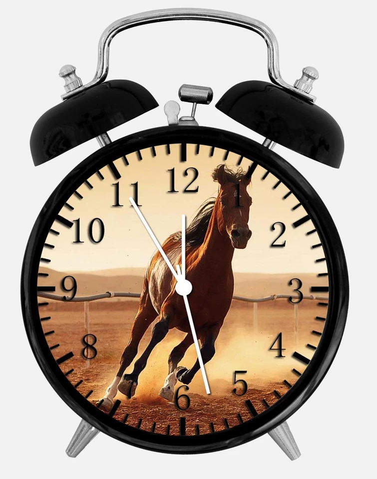 Beautiful Horse Alarm Desk Clock 3.75" Home or Office Decor E360 Nice For Gift - Image 1 of 1