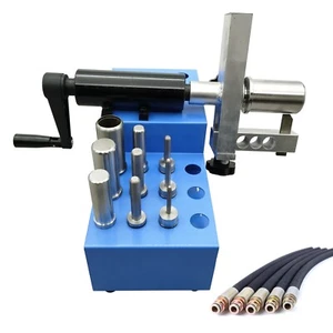 1/4-2" Hydraulic Rubber Hose Manual Peeling Machine with 10 Sets of Dies - Picture 1 of 22