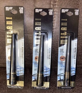 Lot of 3 Milani Matte Eyeliner 0.085oz 150 Black Waterproof Matte Makeup - Picture 1 of 3