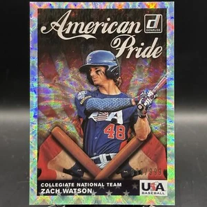 2019 Donruss ZACH WATSON American Pride #AP24 /999 - Baltimore Orioles - Picture 1 of 2