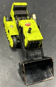 Vintage Tiny Tonka Bulldozer Front End Loader Pressed Steel Green - Picture 1 of 5