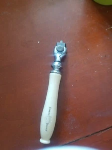 Edwin Jagger Imitation Ivory & Nickel Classic Shaving Handle Used - Picture 1 of 6