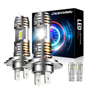 H7 Xenon White Led Headlight Bulbs Low Beam Kit For BMW 5 Series F10 2005-2016 - Picture 1 of 12