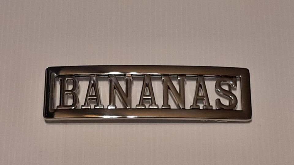 BANANAS Custom Personalized Name Belt Buckle -Put your name or word on Buckle - Image 1 of 1