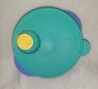 Tupperware microwave lunch dish w divided bowl & lid # 3859A-1