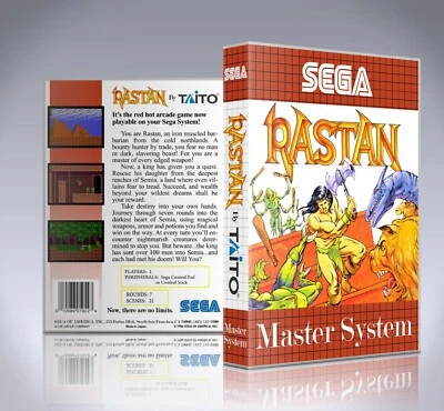 Sega Master System Case - NO GAME - Rastan - Image 1 of 3