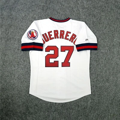 Vladimir Guerrero California Angels Men's Cooperstown Home Throwback Jersey - Image 1 of 4