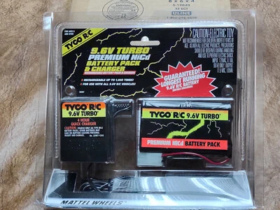 VINTAGE TYCO 9.6v PREMIUM NiCd RC BATTERY/CHARGER (New-Old Stock) Orig-Packaging - Image 1 of 4