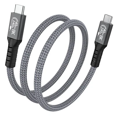 USB-C Kabel 4.0 Handy Schnell Ladekabel 240W Thunderbolt 8K Datenkabel 40Gbps NE - Bild 1 von 4