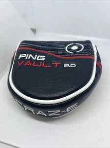 Ping Vault 2.0 Craz-E Mallet Style Putter Head Cover- New - Magnetic Closure - Picture 1 of 5