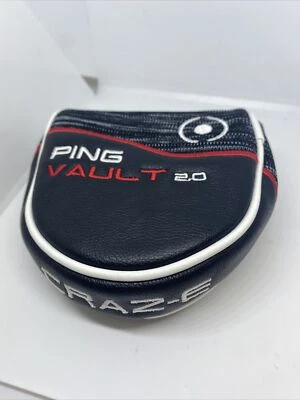 Ping Vault 2.0 Craz-E  Mallet Style Putter Head Cover- New - Magnetic Closure - Image 1 of 4